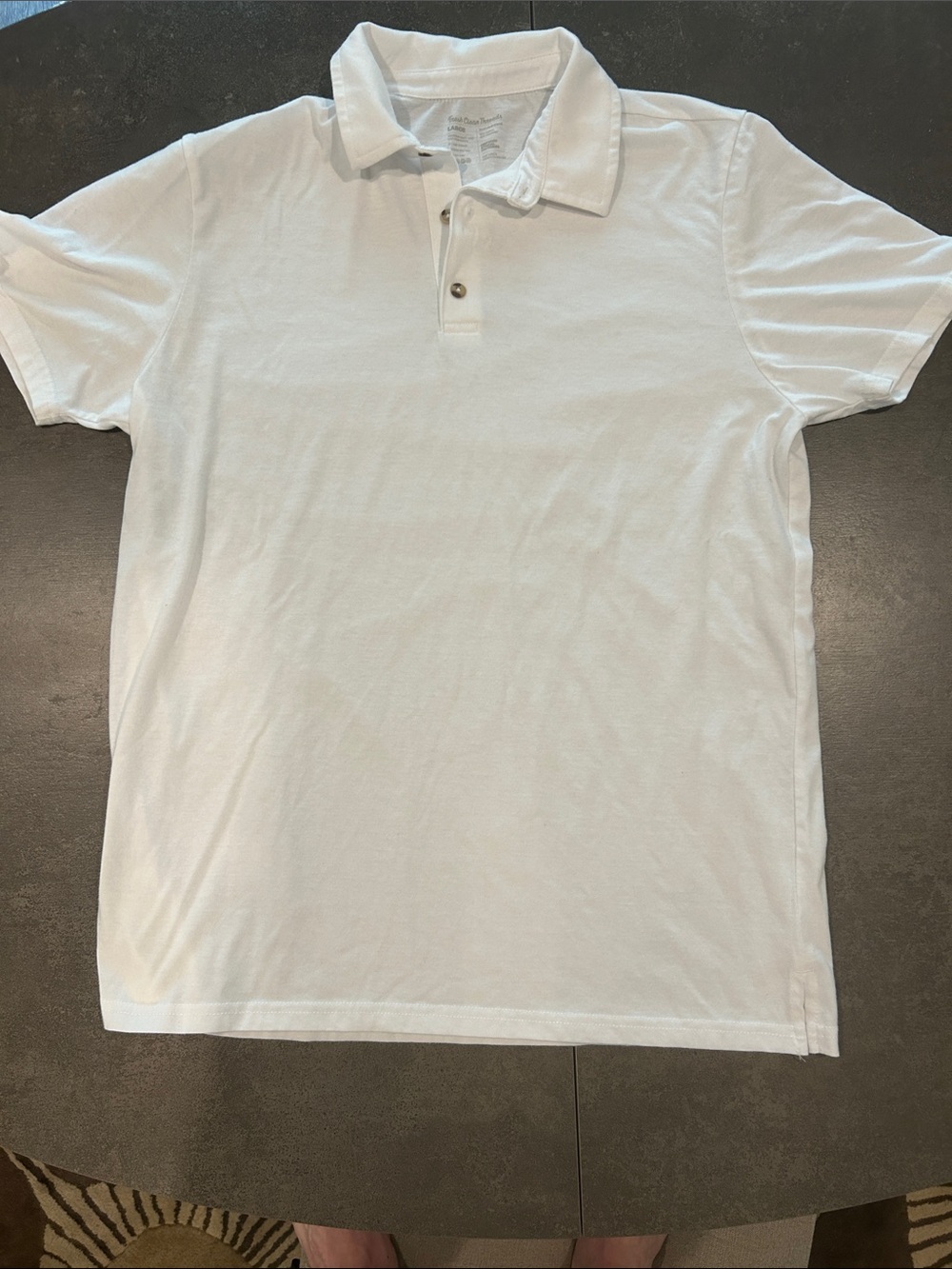 Fresh Clean Tees Men's White Polo Shirt